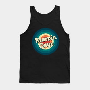 Graphic Marvin Name Retro Vintage Circle Tank Top